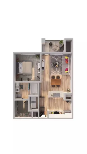 Discovery at Mandolin Apartment Homes Houston Apartment Floor Plan 2