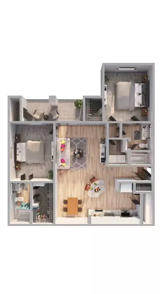 Discovery at Mandolin Apartment Homes Houston Apartment Floor Plan 6