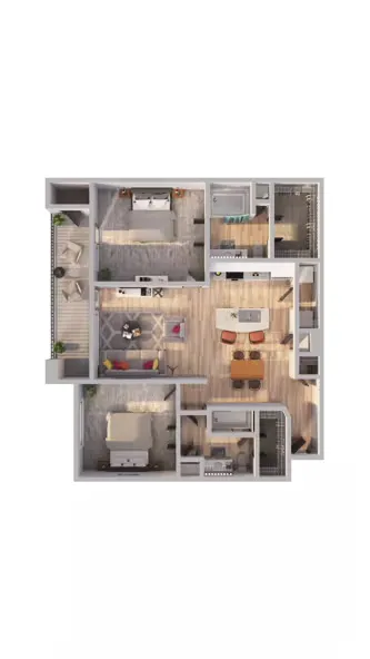 Discovery at Mandolin Apartment Homes Houston Apartment Floor Plan 7