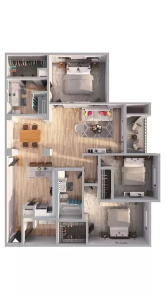 Discovery at Mandolin Apartment Homes Houston Apartment Floor Plan 8