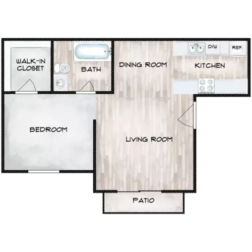 Dover Pointe Floorplan 1