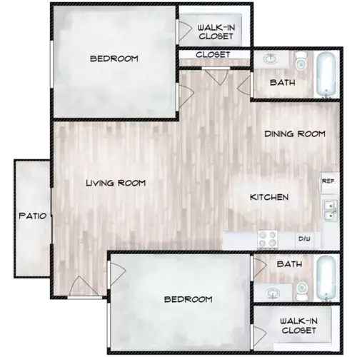 Dover Pointe Floorplan 4