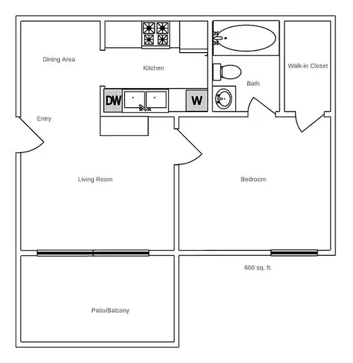 Falls On Antoine Floorplan 2 (Cascade)