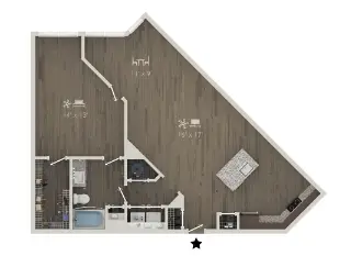 Forayna Vintage Park Houston Apartment Floor Plan 4