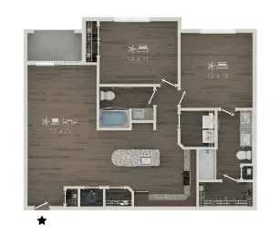 Forayna Vintage Park Houston Apartment Floor Plan 7