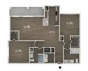 Forayna Vintage Park Houston Apartment Floor Plan 9