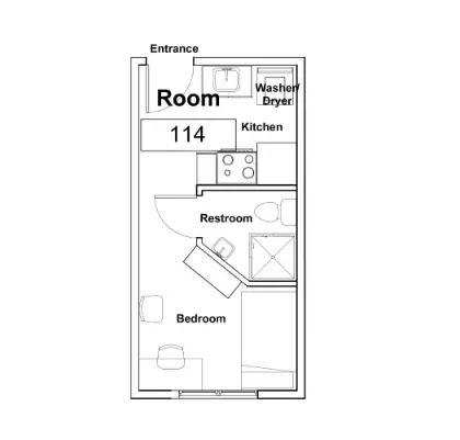 Fountain Hill Prairie View Houston Apartment Floor plan 1