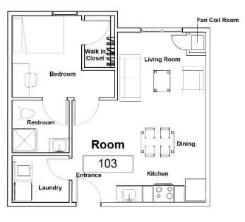 Fountain Hill Prairie View Houston Apartment Floor plan 2