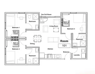 Fountain Hill Prairie View Houston Apartment Floor plan 4