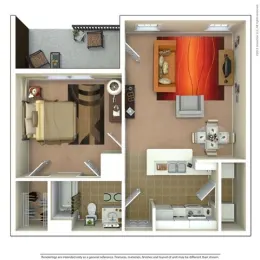 Grand Villas Apartments Floorplan 1