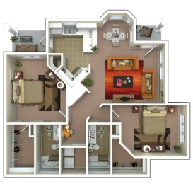 Grand Villas Apartments Floorplan 6