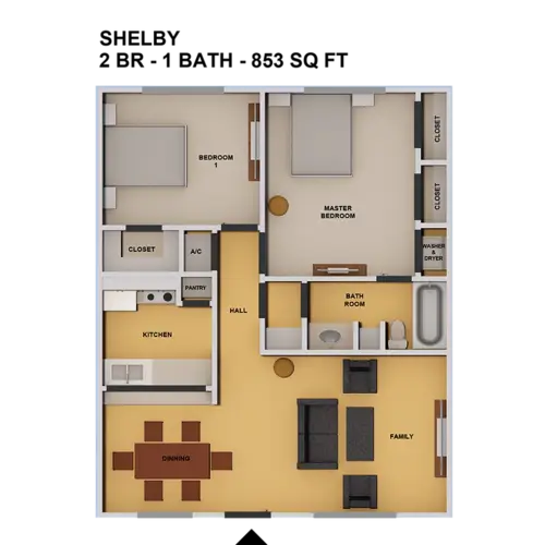 Haven 1600 Apartments FloorPlan 2