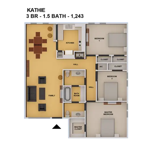 Haven 1600 Apartments FloorPlan 3