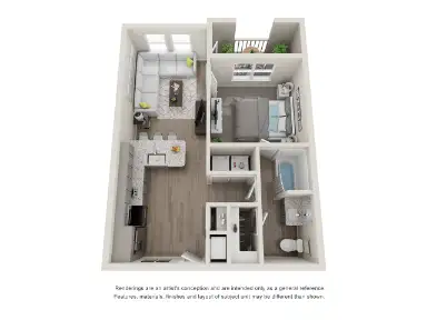 Haven at Bellaire Floorplan 1