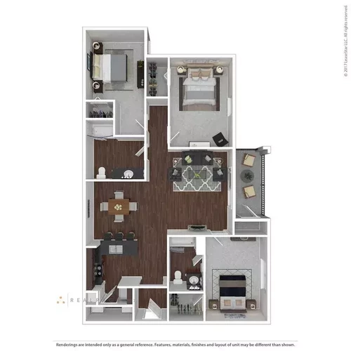 Heatherbrook Apartments Floorplan 3