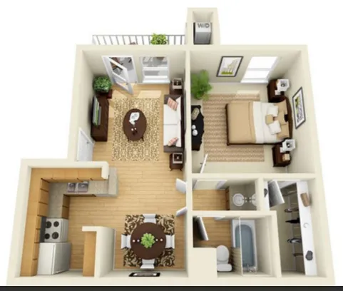 Hickory Hill Apartments Tomball Houston Apartment Floor Plan 1