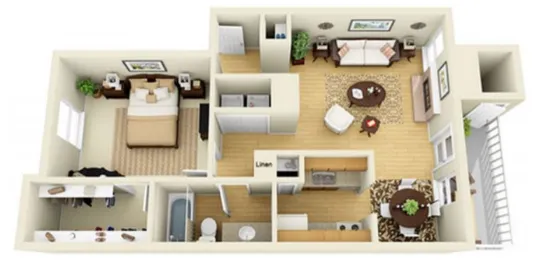 Hickory Hill Apartments Tomball Houston Apartment Floor Plan 5