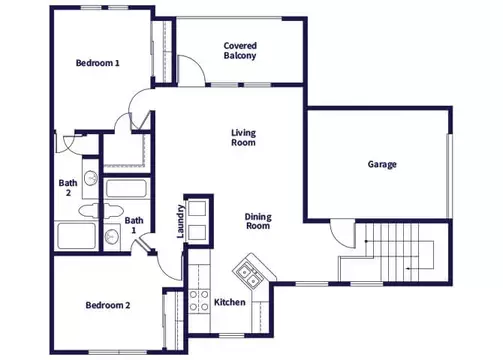 Hollow Creek Apartments Floorplan 2