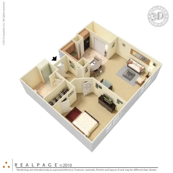 HomeTowne On Wayside Floorplan 1