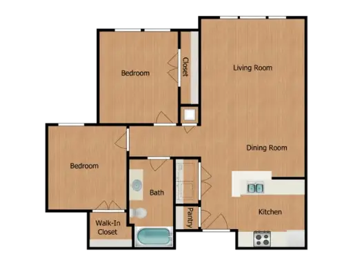 Humble Memorial Gardens Houston Apartment Floor Plan 10