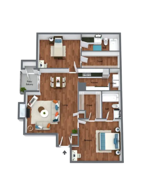 Hunt Garden Apartments FloorPlan 5