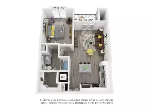 Icon at Yorktown Floorplan 1