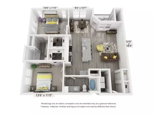 Icon at Yorktown Floorplan 8