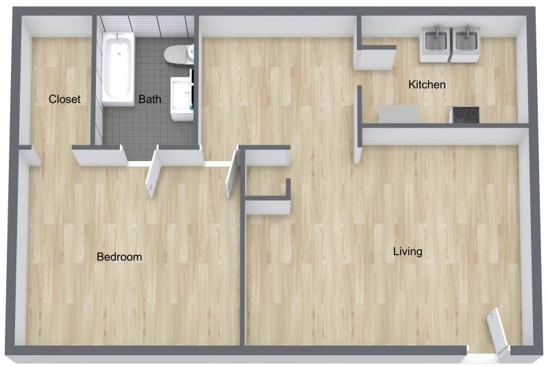 Jade Forest Apartments Houston Apartment Floor Plan 2