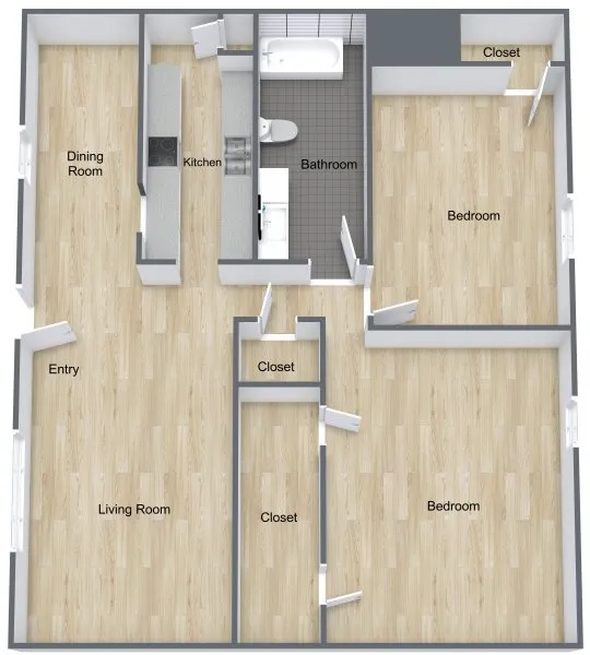 Jade Forest Apartments Houston Apartment Floor Plan 4