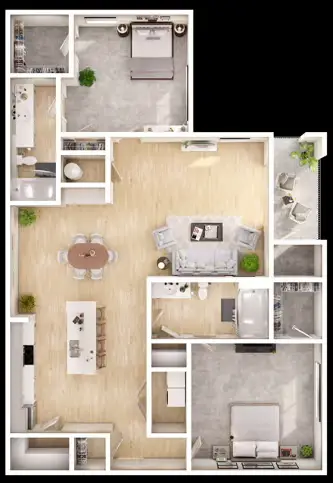 Kenwood Club at the Park Floorplan 3