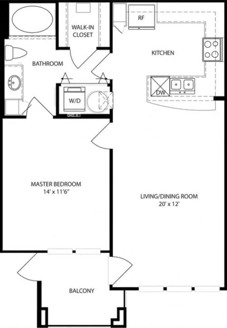 Kings Cove Apartments Kingwood Houston Apartment Floor Plan 1