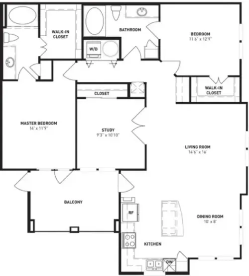 Kings Cove Apartments Kingwood Houston Apartment Floor Plan 4