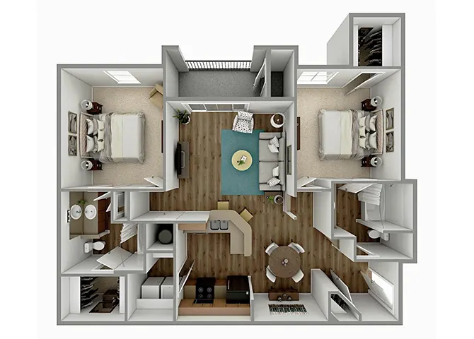 Kingwood Glen Apartments Houston Floor Plan 5