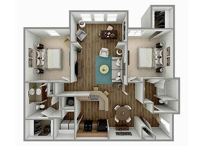 Kingwood Glen Apartments Houston Floor Plan 6