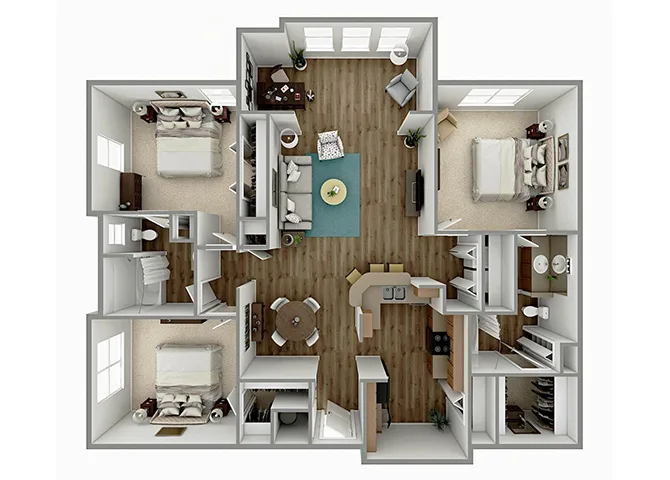 Kingwood Glen Apartments Houston Floor Plan 8