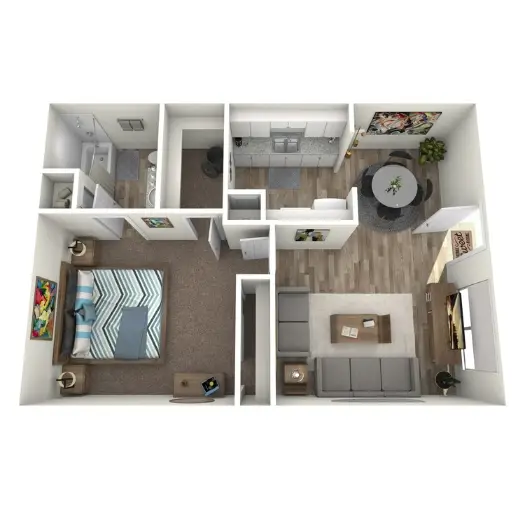 La Casita Apartments Houston Floor Plan 2