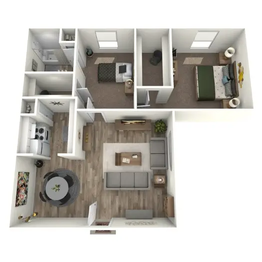 La Casita Apartments Houston Floor Plan 3