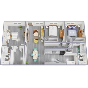 La Primavera Apartments Houston Floor Plan 6