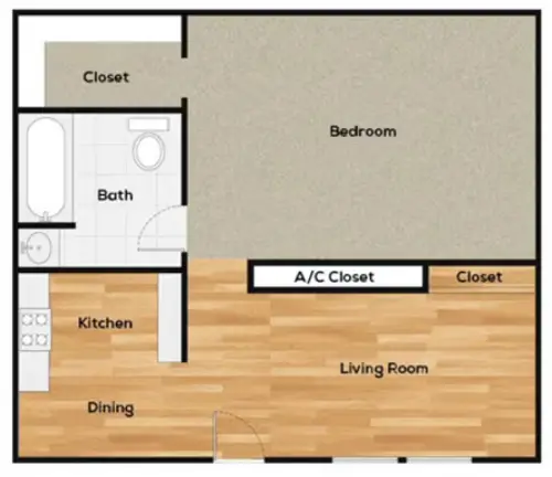 La Serena Apartments Pasadena FloorPlan 2