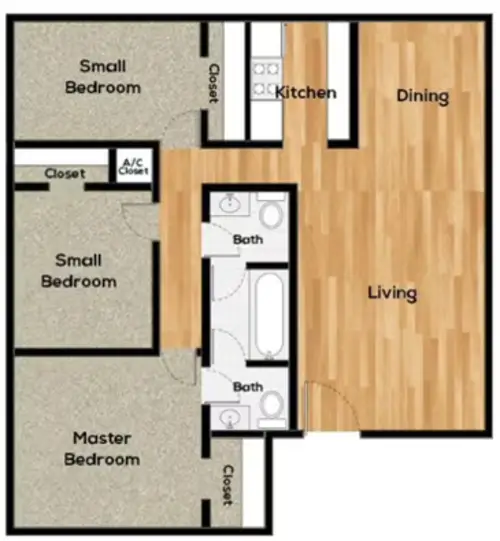 La Serena Apartments Pasadena FloorPlan 6