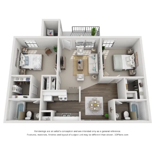 Laguna Vista Apartments Houston Floor Plan 3