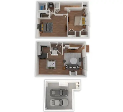 Lakebridge Townhomes Houston Apartments Floor Plan 2