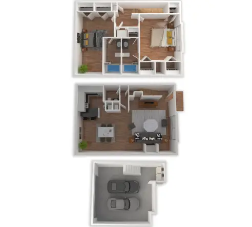 Lakebridge Townhomes Houston Apartments Floor Plan 3