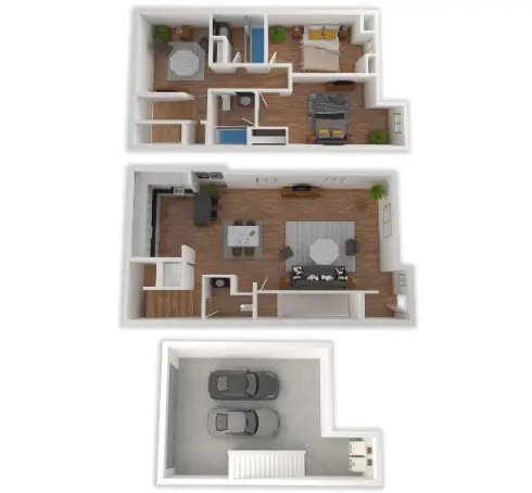 Lakebridge Townhomes Houston Apartments Floor Plan 4