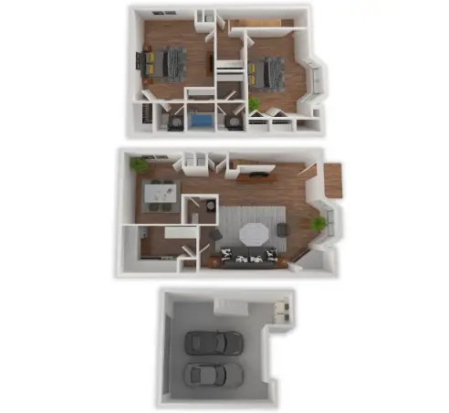 Lakebridge Townhomes Houston Apartments Floor Plan 5