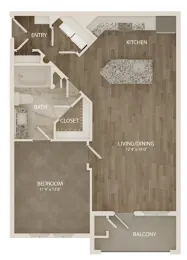 Lakecrest Apartments Floorplan 1