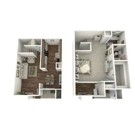 Lamonte Park Townhomes Floorplan 1