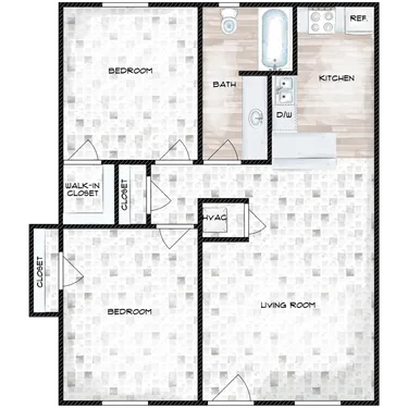 Las Plazas Apartments FloorPlan 3