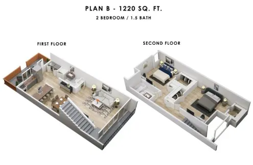 Leaf Hollow Apartments & Townhomes Houston Floor plan 4