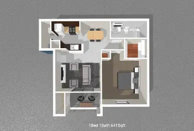 Legacy Park Apartments Houston Floor Plan 1